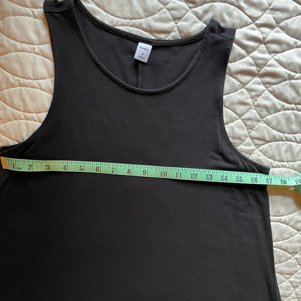 Old Navy Black Sleeveless Soft Jersey A-Line Asymmetrical Dress - Picture 4 of 7